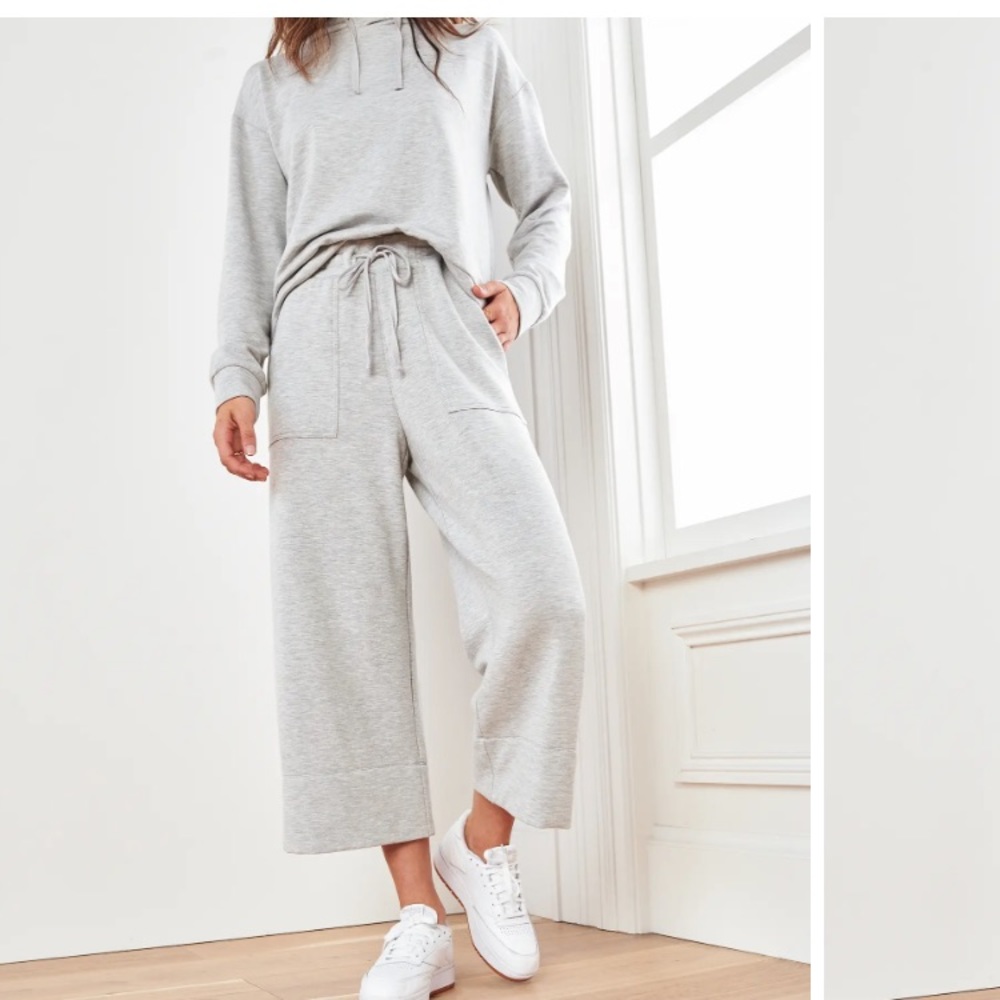 Quince SuperSoft Fleece Wide Leg Pants